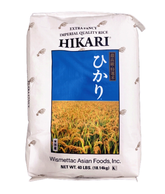 Rice Hikari Medium Grain 40lbs 18.14kg Deans Fujiya